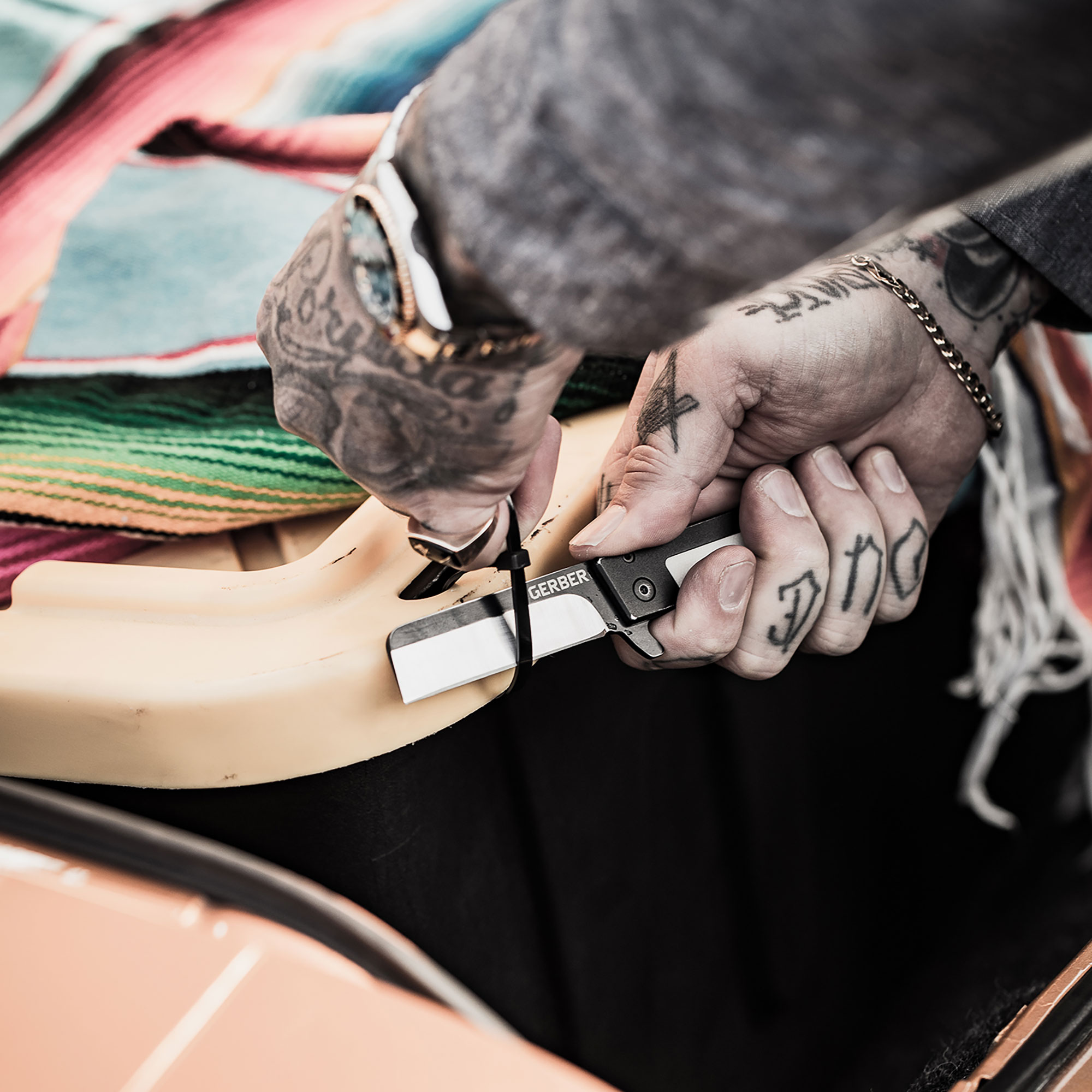 Gerber Taschenmesser Quadrant Bamboo Black